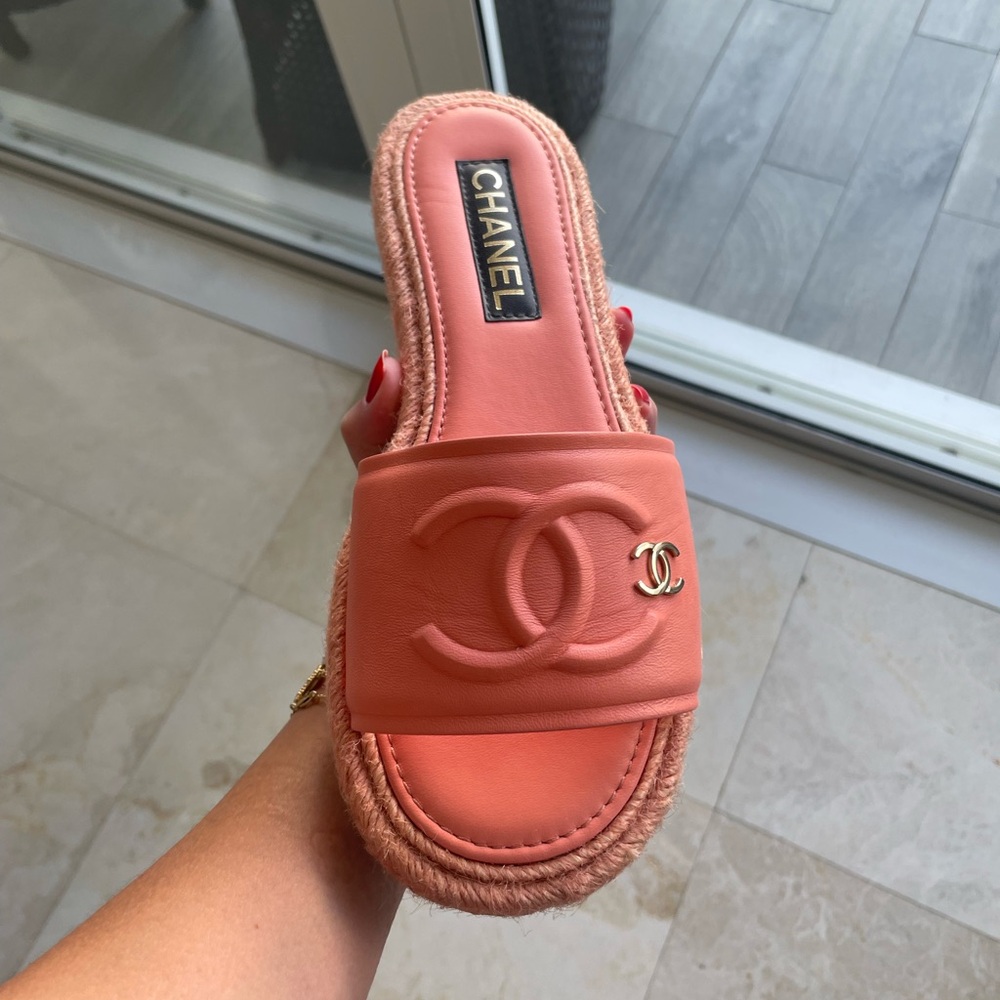 Chanel - Espadrilles - Mule - Light Orange - 39 (9) - Picture 9 of 9